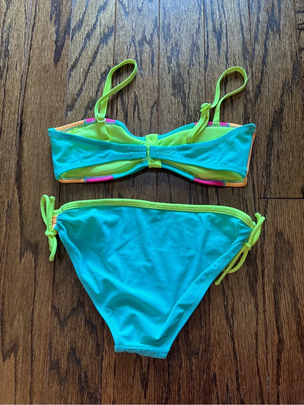 Justice Girls Neon Colorblock Bikini